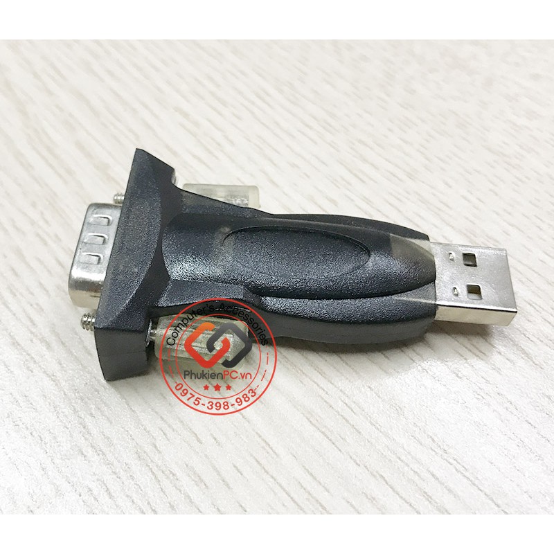 Đầu giắc chuyển USB sang RS232 COM nhỏ gọn, chipset FTDI hỗ trợ Win 7-8-10