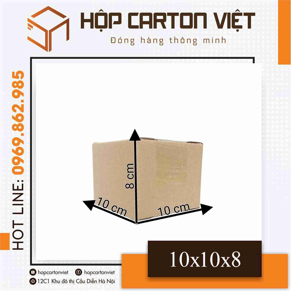 10x10x8 Combo 100 hộp carton
