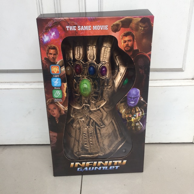 Găng tay Thanos - Găng tay vô cực, dùng pin, có âm thanh và ánh sáng