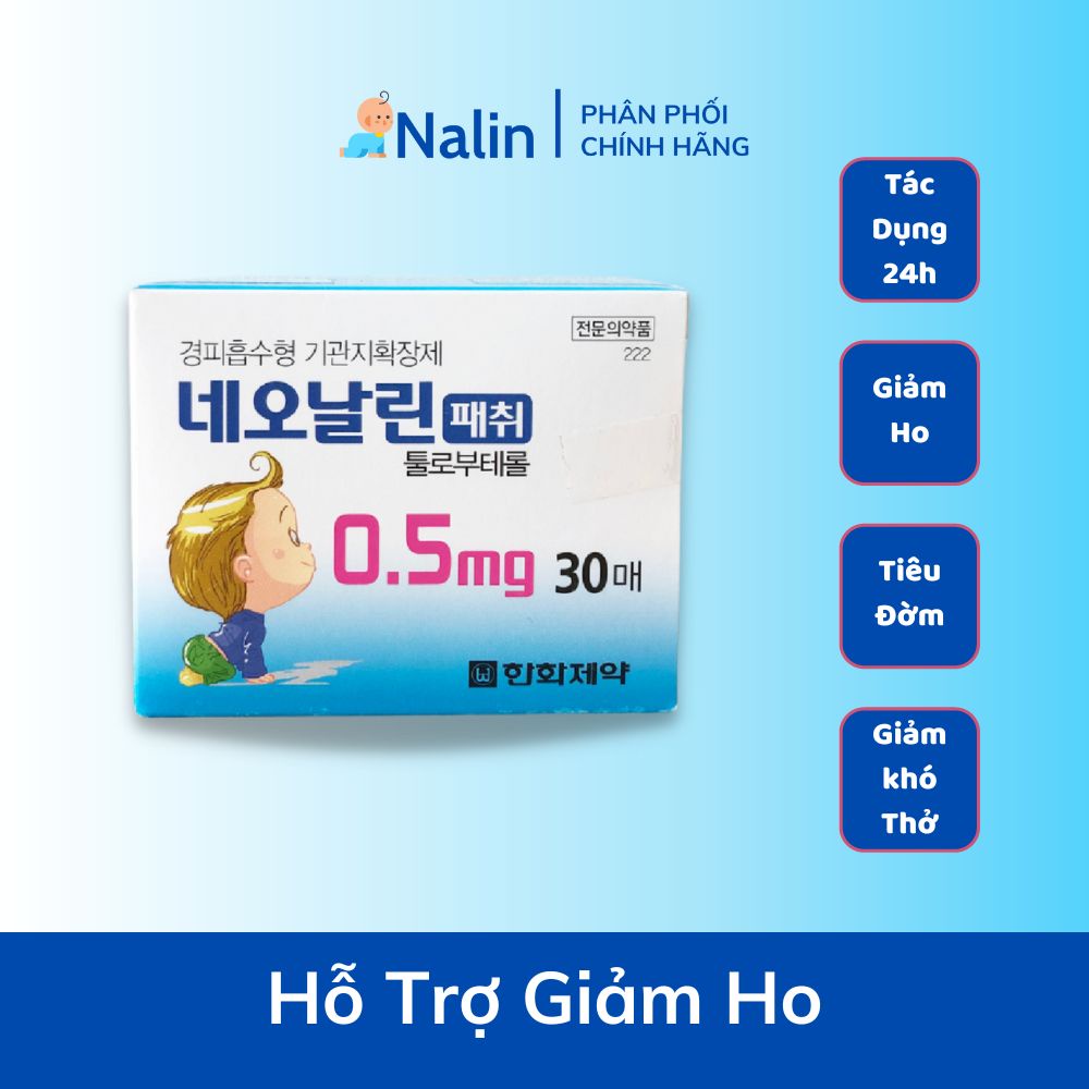 Set 7 miếng dán giảm ho Neonalin Hàn Quốc cho bé 6 tháng - 9 tuổi
