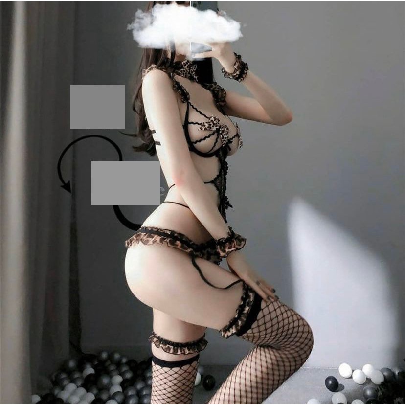 Cosplay Da beo phối ren | Cosplay sexy