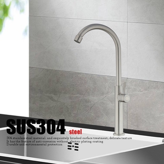 Vòi Nước Bằng Thép Không Gỉ 304 Xoay 360 Độ