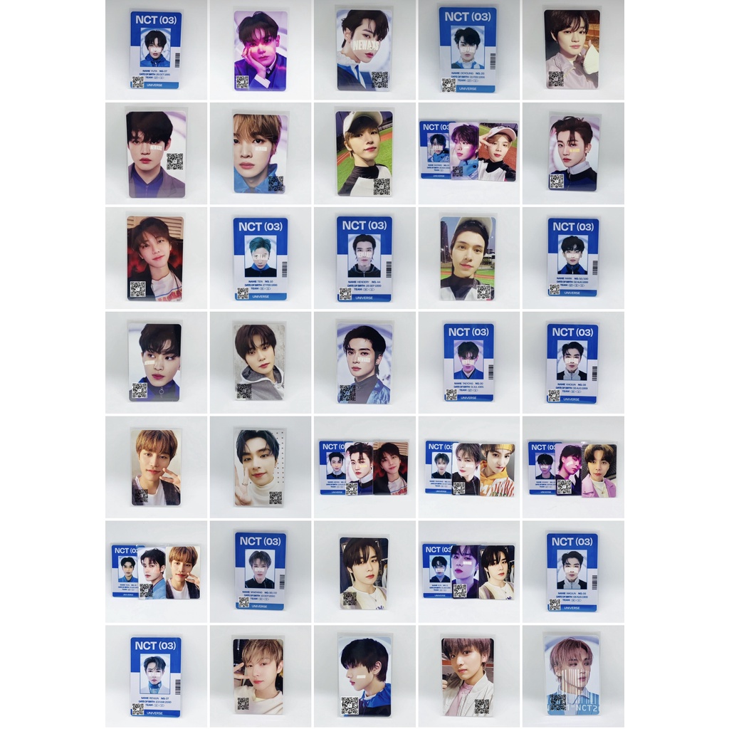 NCT 2021 ~ Universe goods: ID card & PTC set/ Set thẻ hình chọn thành viên