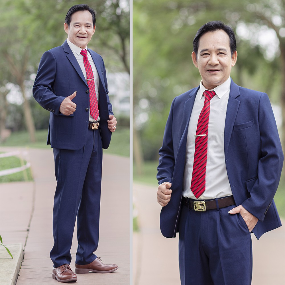 Bộ vest nam trung niên chính hãng Khánh Nguyễn Mã KN41