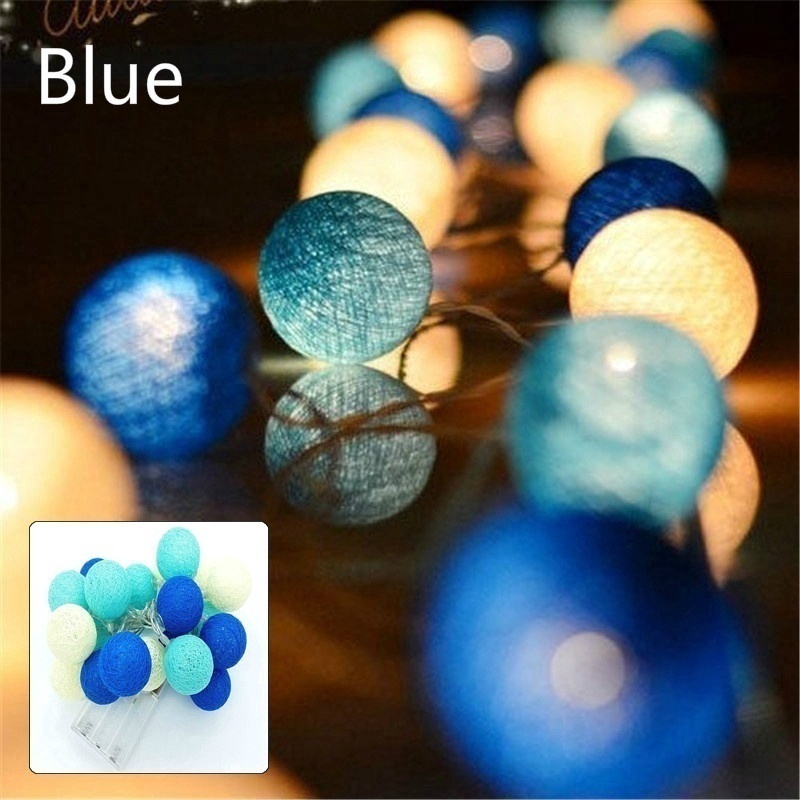 Dây đèn led 20 bóng đầy màu sắc trang trí tiệc