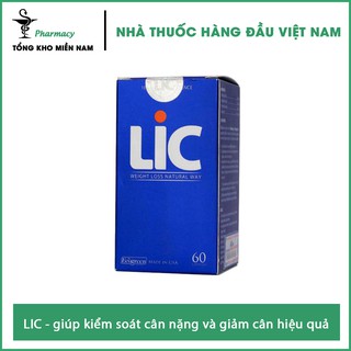LIC - giúp kiểm soát cân nặng và giảm cân hiệu quả - Hộp 60 viên – Tổng Kho MiềnNam