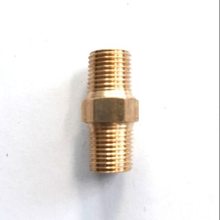 Nối thau 2 đầu ren ngoài 9.6mm
