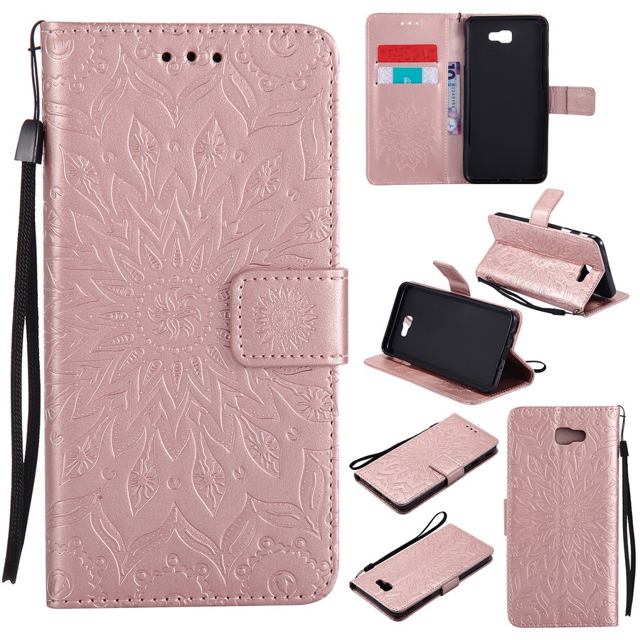 Bao da điện thoại hình hoa hướng dương cho Samsung J7/J7（2016）/J7 Prime | BigBuy360 - bigbuy360.vn