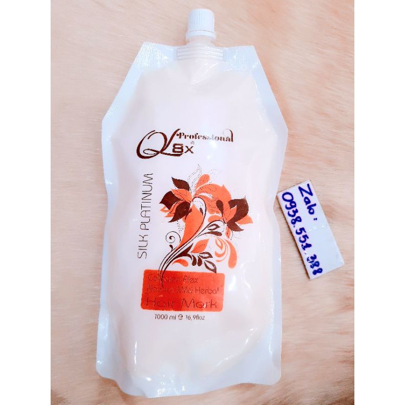 Hấp dầu Kem Ủ Tóc ql8x túi trẻ hóa tóc siêu thơm bóng mượt phục hồi tóc chắc khỏe Collagen Plex QL8X 1000ml