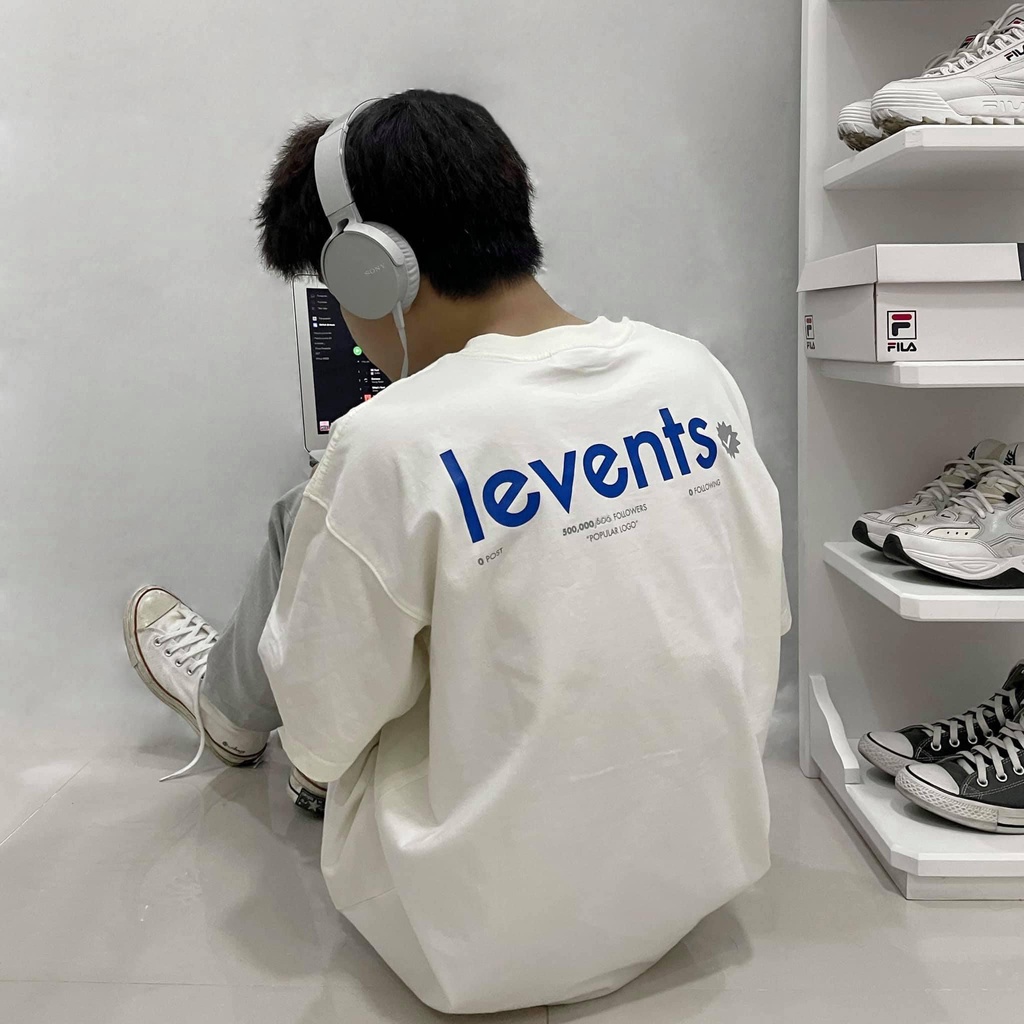 Áo thun Tee Levents Popular Logo Nam nữ Full tag Unisex phong cách Ulzzang - Gin Store