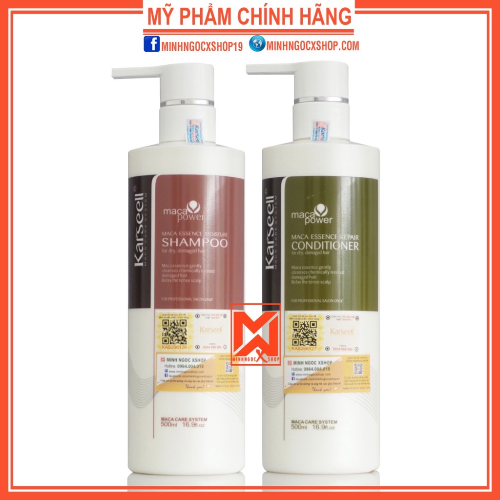 Dầu gội xả siêu mượt KARSEELL MACA 500ml chính hãng