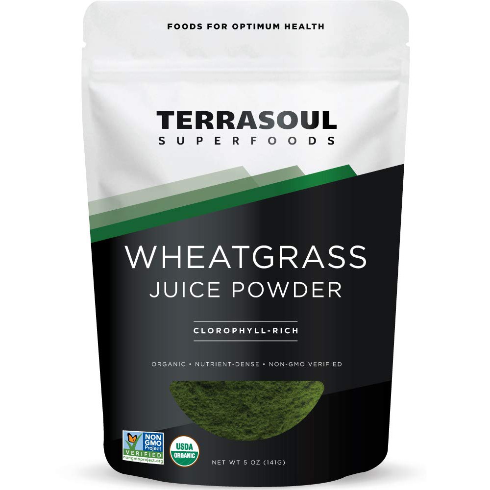 Bột Nước Ép Cỏ Lúa Mì Hữu Cơ Terrasoul Superfoods Organic Wheatgrass Juice Powder 141g