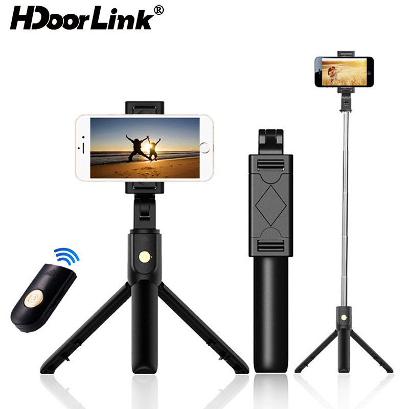 Gậy Selfie Hdoorlink Bluetooth Mini Ba Chân Mở Rộng Gấp Lại Không Dây 3 Trong 1 Cho Iproduct/ Android/ Huawei
