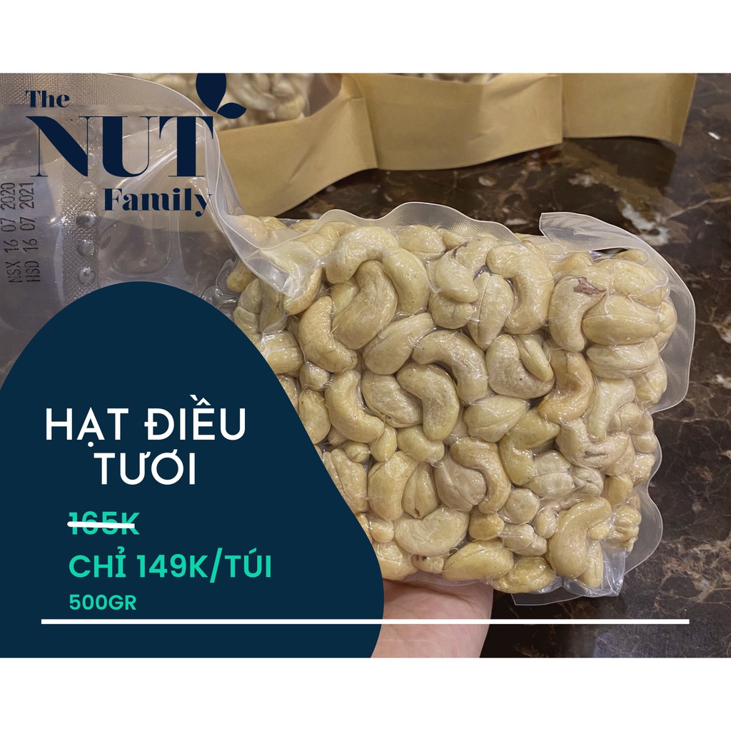 [HÀNG LOẠI A] HẠT ĐIỀU TƯƠI NHÂN TRẮNG