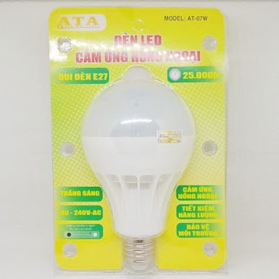 đèn led cảm ứng hồng ngoại AT-07w siêu sáng