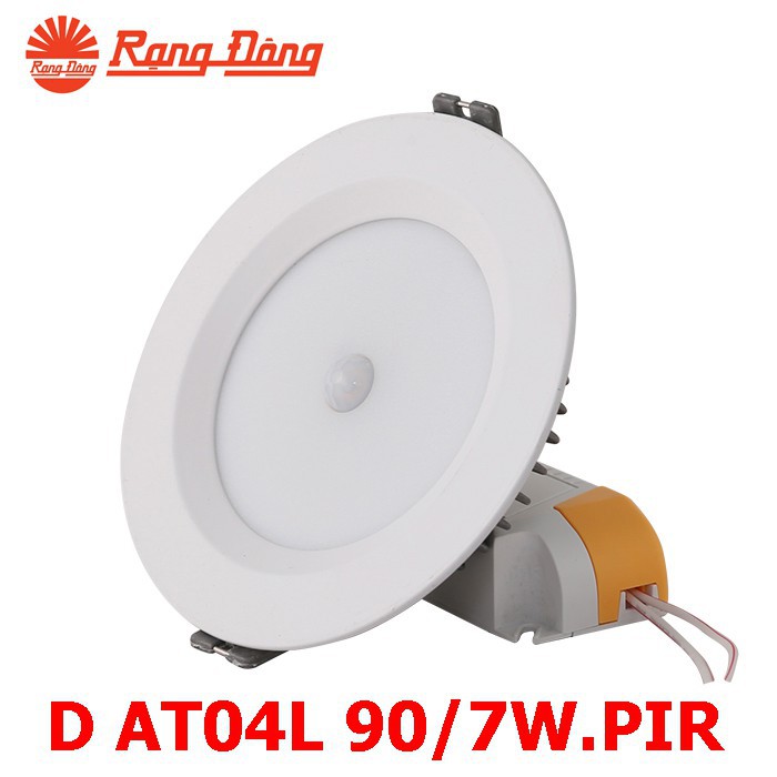 Đèn LED Âm Trần Downlight Cảm Biến Rạng Đông - D AT04L 90/7W E PIR, Khoét Lỗ 90mm