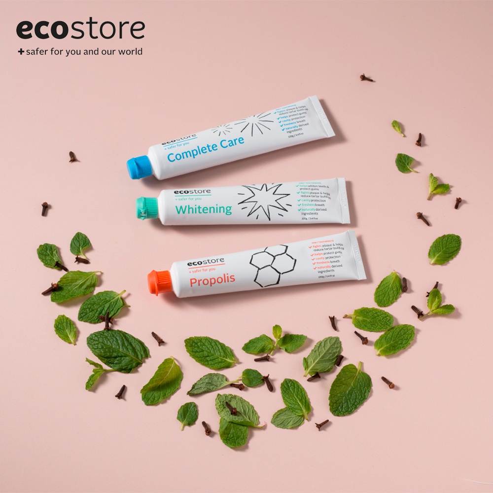 Ecostore Kem đánh răng làm trắng gốc thực vật 100g (Toothpaste Whitening)