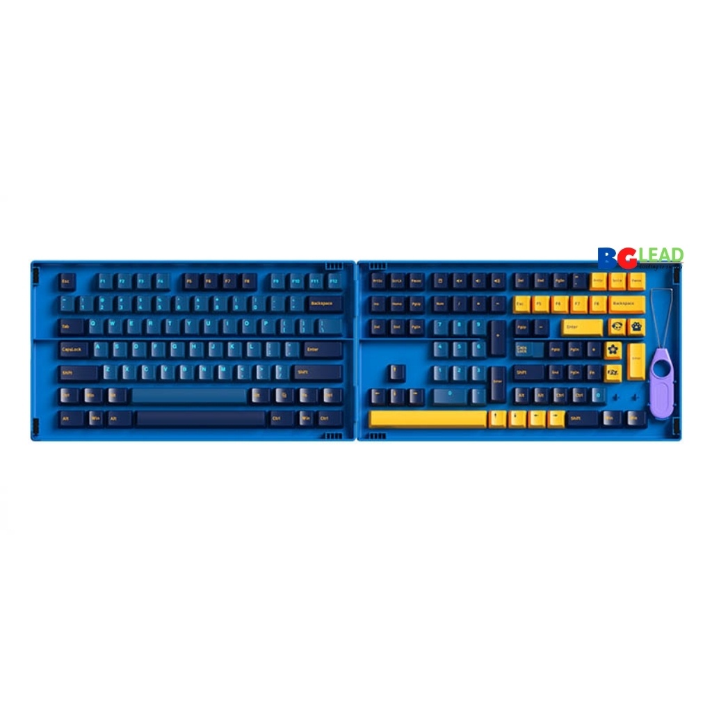 Bộ keycap cho bàn phím cơ AKKO Keycap set – Macaw (PBT Double-Shot|Cherry profile-157 nút|ASA-profile-199 nút)