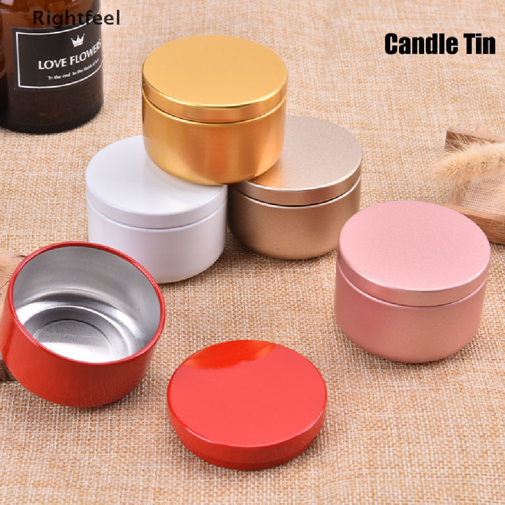 Hộp Thiếc Nhôm Hình Tròn Đựng Nến Tiện Dụng Mang Theo Du Lịch