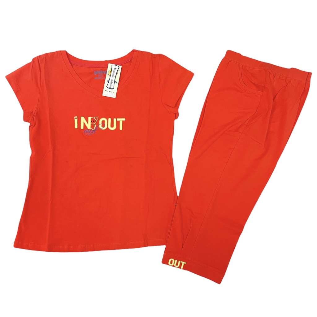 Bộ Mặc Nhà Gia Hồi Quần Lửng Cổ tim M,L,XL,XXL