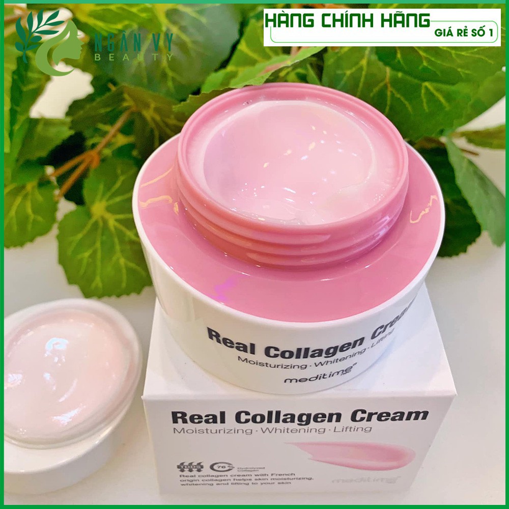 Dược mỹ phẩm Hàn Quốc cao cấp Meditime Kem Chống Lão Hóa Real Collagen Cream 50ml