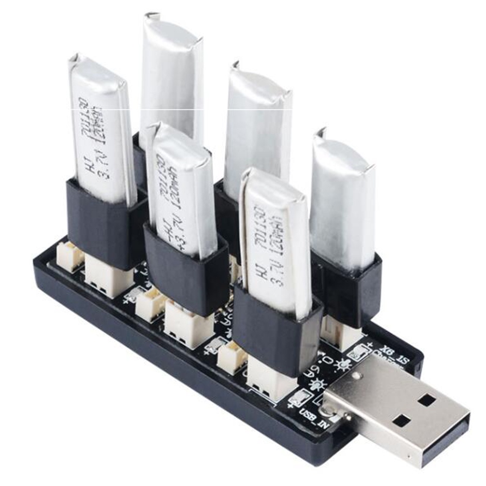Bản Mạch Sạc Pin LiHv Lipo 6CH USB Sang 3.7V ~ 3.8V 1S 5V 2A USB Dành Cho Đồ Chơi Điều Khiển Từ Xa