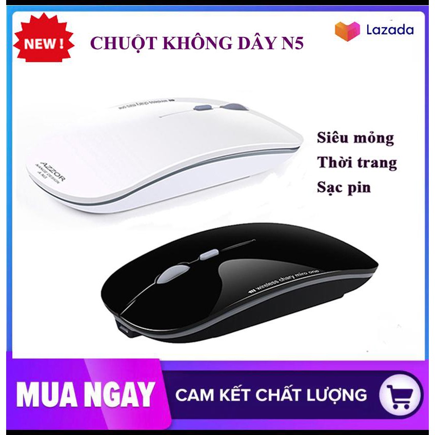 Chuột không dây tích hợp pin sạc AZZOR N5 - dùng sạc điện siêu bền