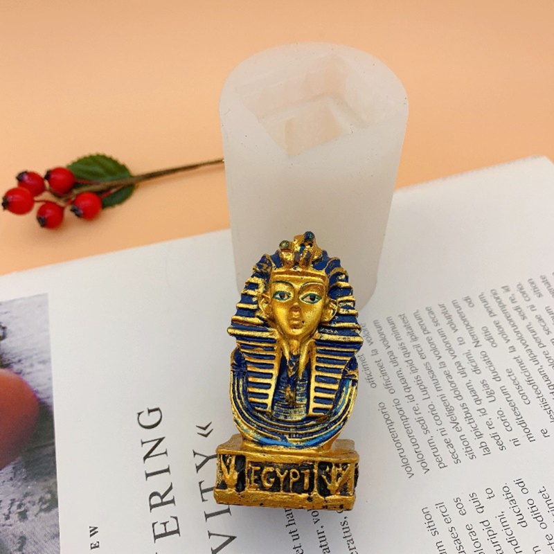 Khuôn Silicone Tạo Hình Pharaoh Ai Cập Cổ Đại Trang Trí