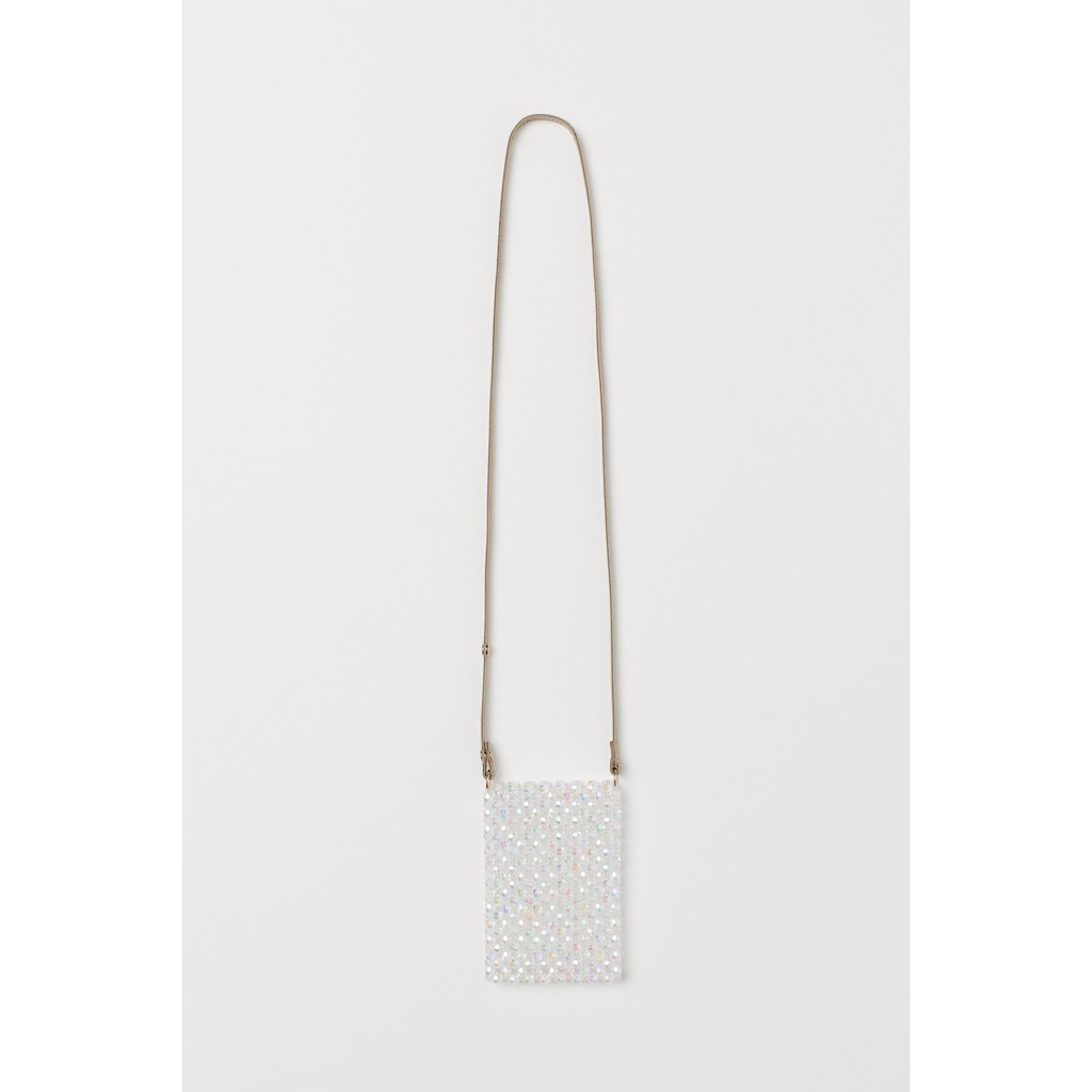 Túi đeo chéo đính hạt cườm HM authentic Beaded shoulder bag túi điện thoại túi mini