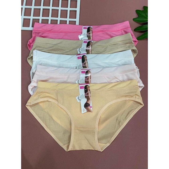 COMBO 5 QUẦN LÓT THÔNG HƠI MỂM MỊN BIG SIZE 60-75kg mã 811