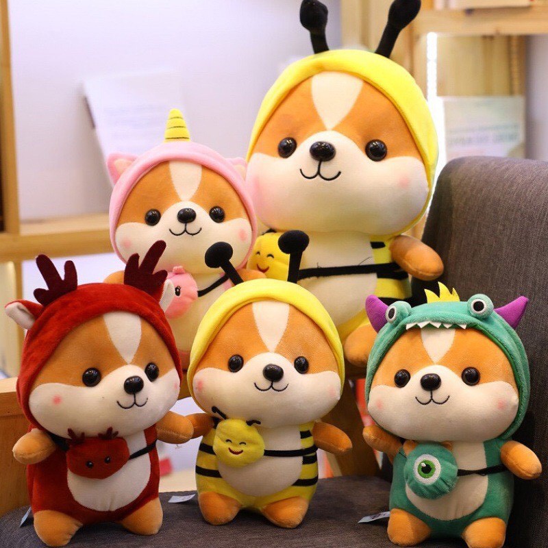 [HÀNG LOẠI 1] Gấu bông Sóc Shiba Cosplay ngộ nghĩnh đáng yêu đủ size