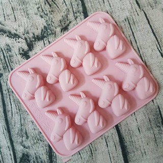 HCM - Khuôn silicon ngựa Unicorn đổ rau câu pudding, làm socola