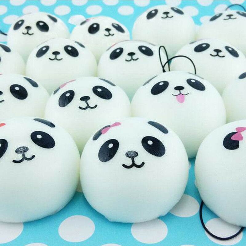 Móc khóa squishy dẻo hình gấu trúc dễ thương
