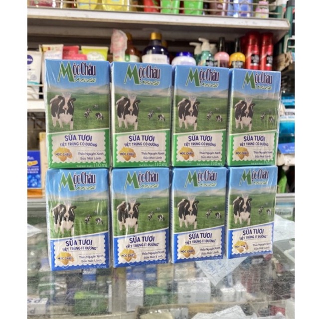 Sữa Tươi Mộc Châu Milk Lốc 4 Hộp Bé x 110ml