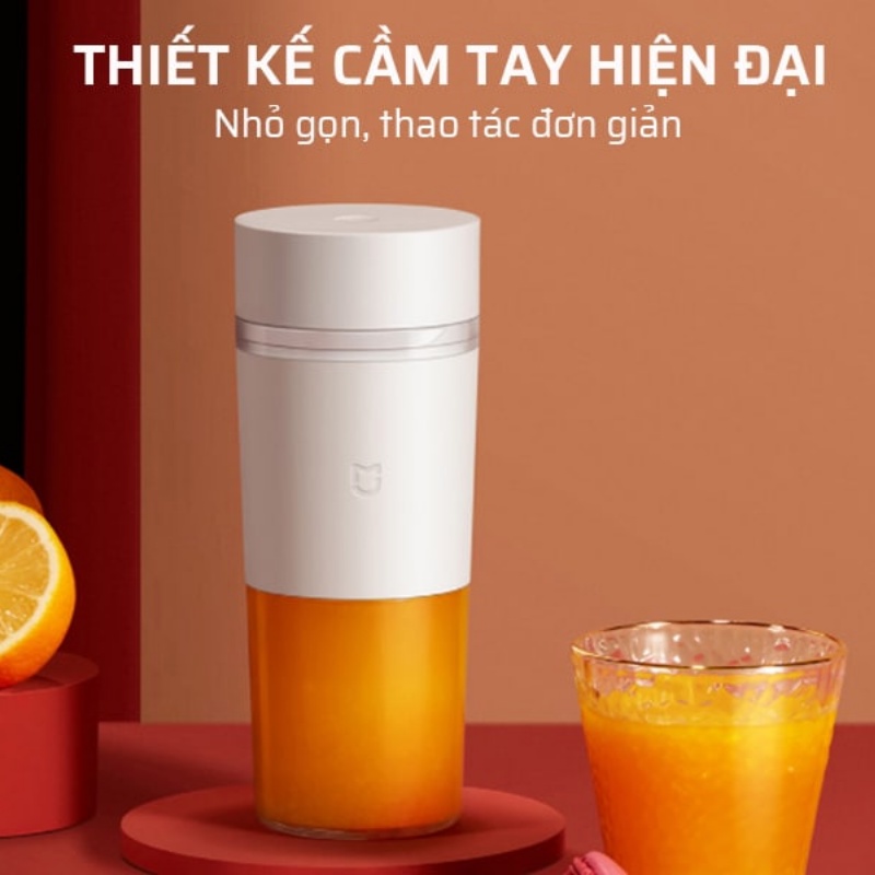 Máy xay sinh tố cầm tay xiaomi tích điện, máy xay di động sạc pin tiện lợi, an toàn - Bảo hành 12 tháng