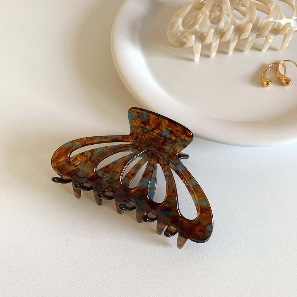 Kẹp Tóc Móng Vuốt Họa Tiết Da Báo Dễ Thương Ngọt Ngào WMES15H Dành Cho Bạn Nữ