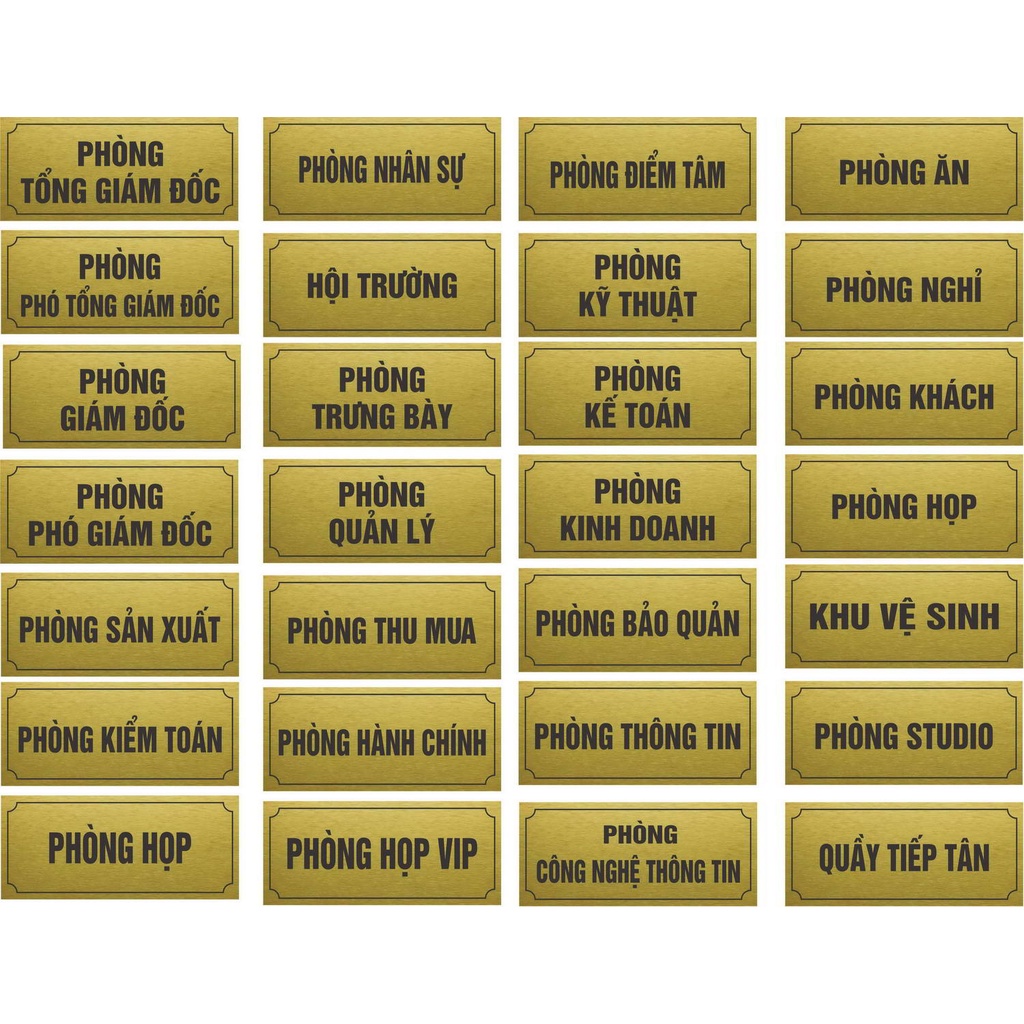 Bảng giám đốc, phòng hành chính, nhân sự, bảo vệ, kế toán, kinh doanh, phòng ăn cho nhà hàng khách sạn cao cấp