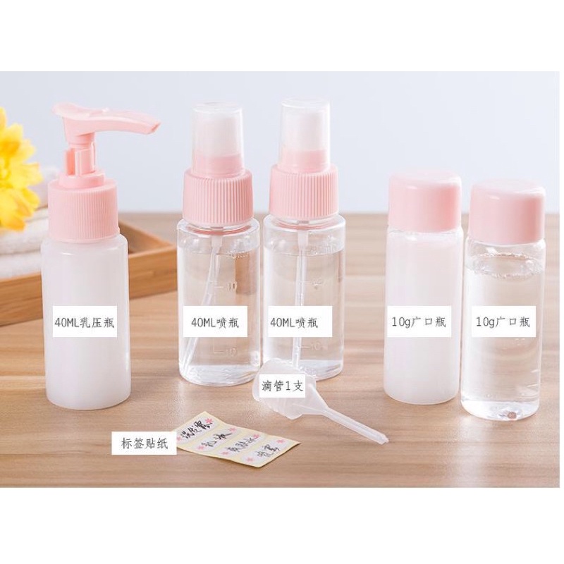 Sét 5 chi tiết triết mỹ phẩm đi du lịch tiện lợi