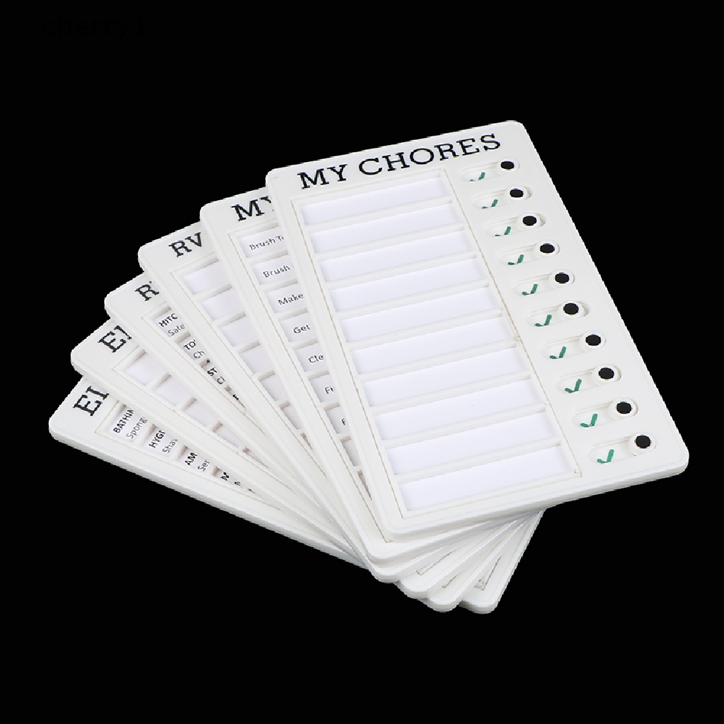 (cherry1) Bảng Ghi Nhớ Bằng Nhựa RV Kế Hoạch Hàng Ngày