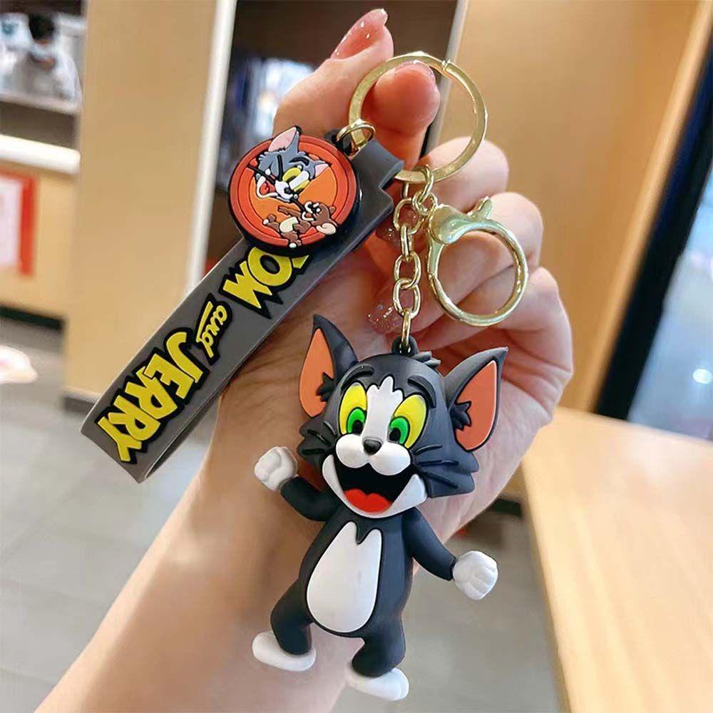 Móc Khóa Hình Búp Bê Hoạt Hình Tom &amp; Jerry Dễ Thương