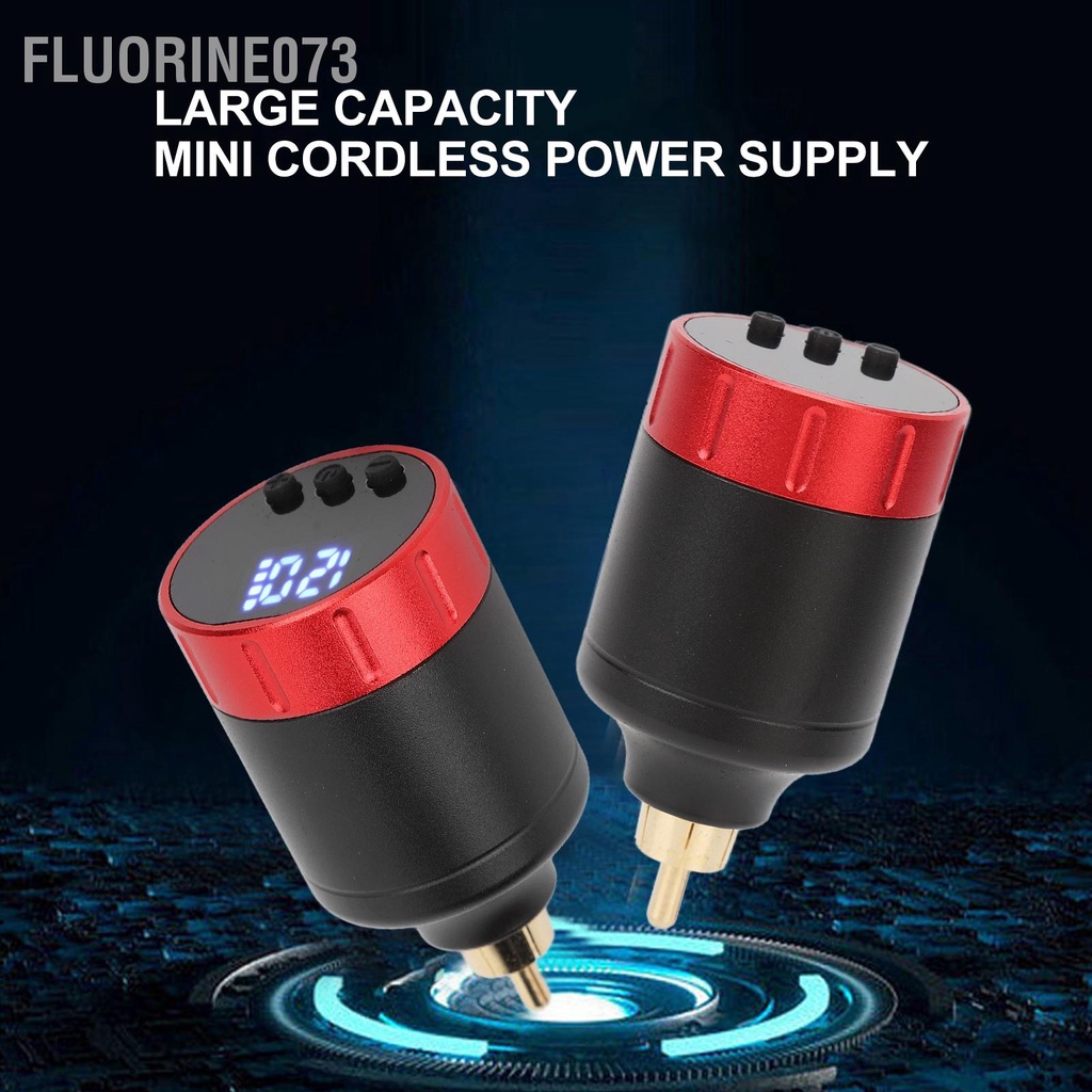 Nguồn cung cấp hình xăm không dây Điện áp có thể điều chỉnh Bút 1300mAh Pin Lithium Đầu nối RCA Máy