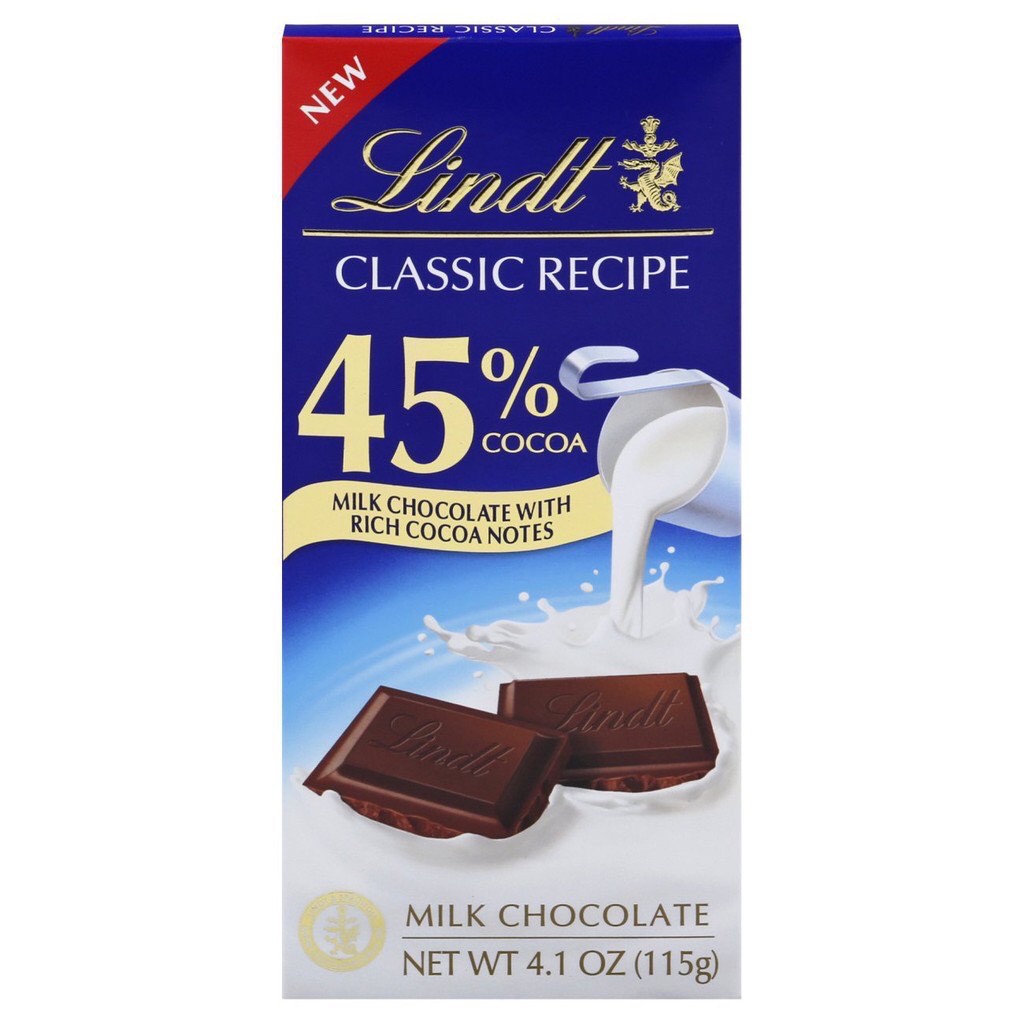 COMBO 4 THANH SOCOLA Mỹ Lindt Lindor Classic Recipe 45% 55% Cacao / Hershey's Mr. Goodbar Extra Large Milk Chocolate