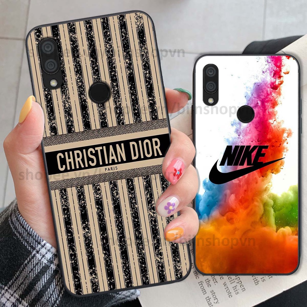 Ốp Xiaomi Redmi 7 in hình thương hiệu nhiều màu sắc thể thao cá tính thời trang