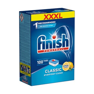 Viên rửa bát finish hương chanh 100 viên dùng cho máy rửa bát