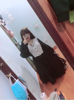 Váy Lolita dây buộc cổ