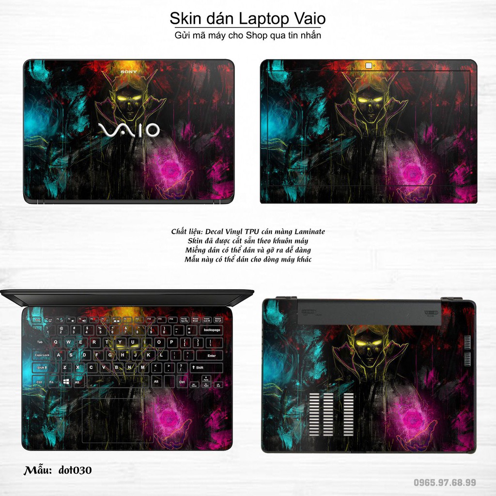 Skin dán Laptop Sony Vaio in hình Dota 2 _nhiều mẫu 5 (inbox mã máy cho Shop)