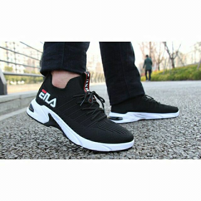 Giày thể thao nam đen đế trắng .đẹp dáng khỏe (bền- đẹp -rẻ - phong cách trẻ) | BigBuy360 - bigbuy360.vn