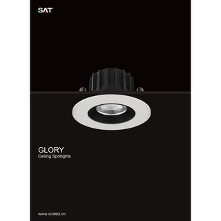 Đèn LED âm trần Glory 5W(ánh sáng 3000k,4000k)