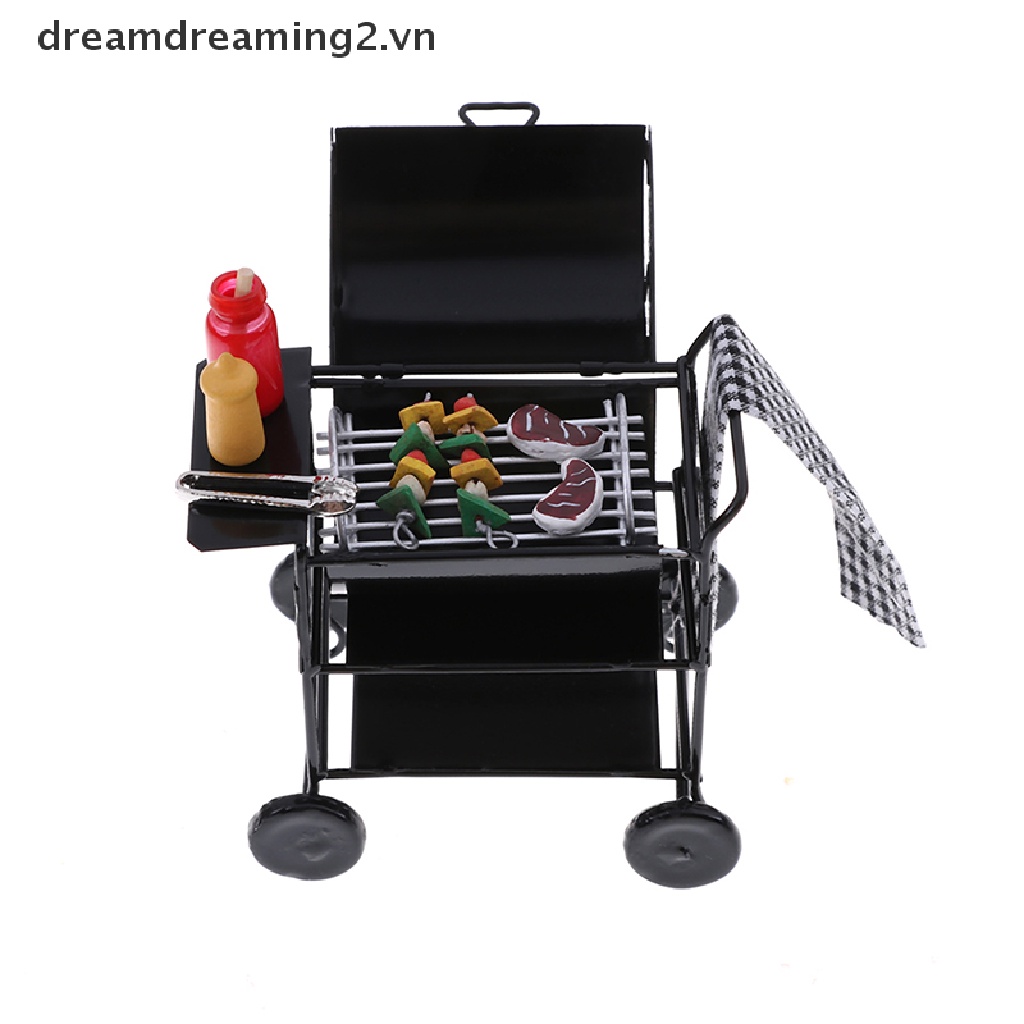 Mô hình lò nướng thức ăn mini dễ thương cho nhà búp bê