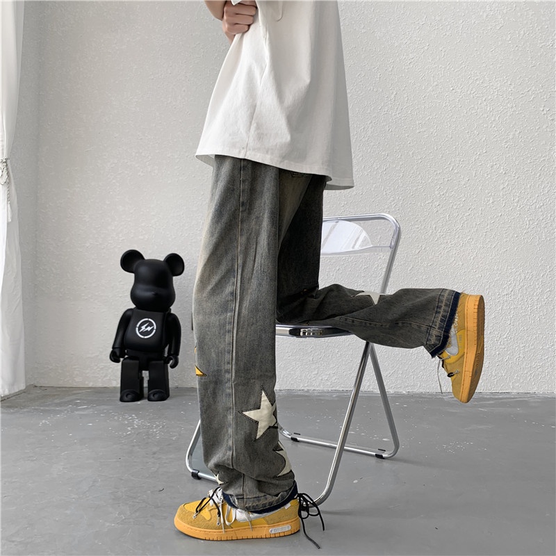 Quần jeans dài AOKANG phong cách hip hop thời trang mới cho nam